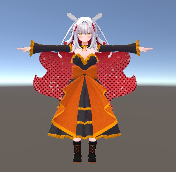 【無料】ティコ・ポプリ用 ハロウィンカラードレス