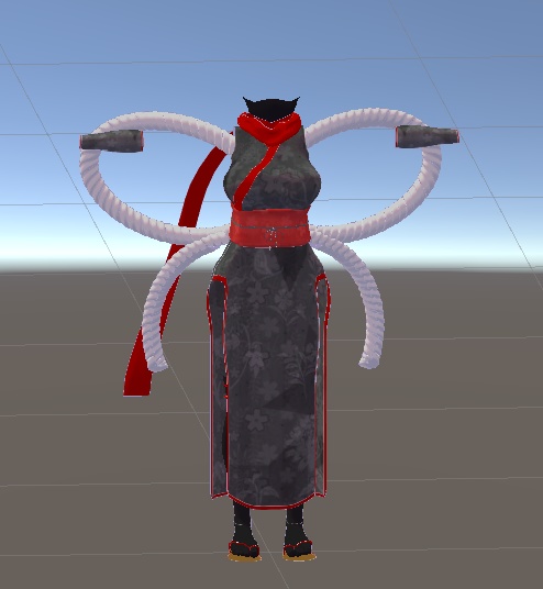 【無料】ティコ・ポプリ用 くのいち風衣装Ver2