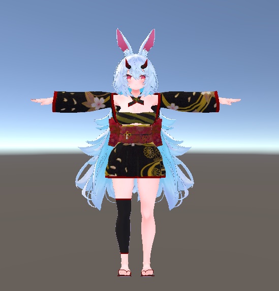 【無料】ティコ・ポプリ用 和風鬼の衣装