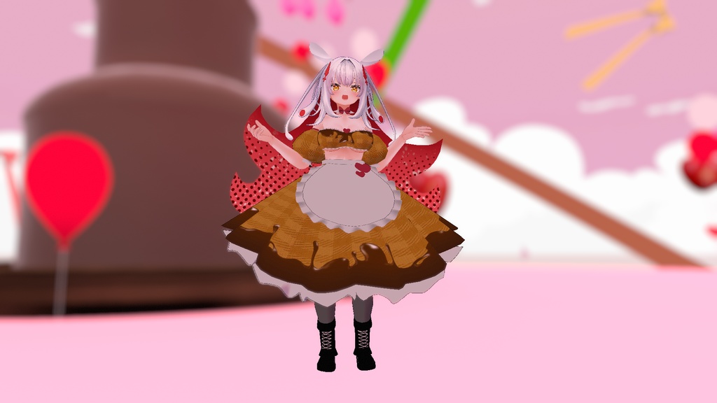 【無料】ティコ・ポプリ用 バレンタインモチーフ衣装