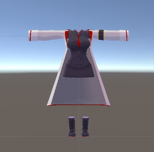 【無料】ティコ・ポプリ用 ロングコート衣装