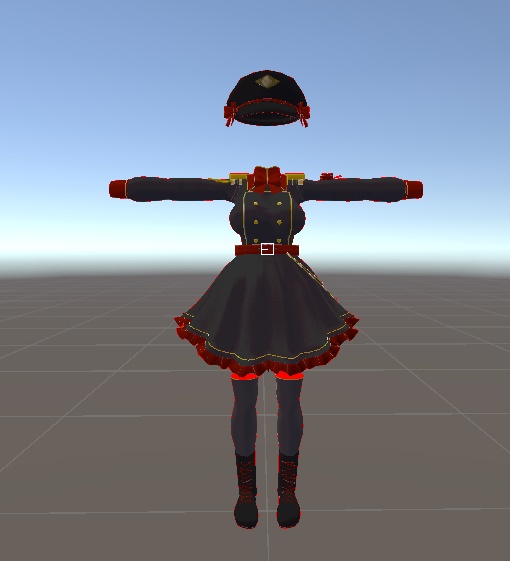 【無料】ティコ・ポプリ用 ミリタリードレス