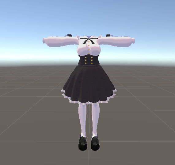 伊奈波かや対応 ガーリー系フリルとリボンの衣装