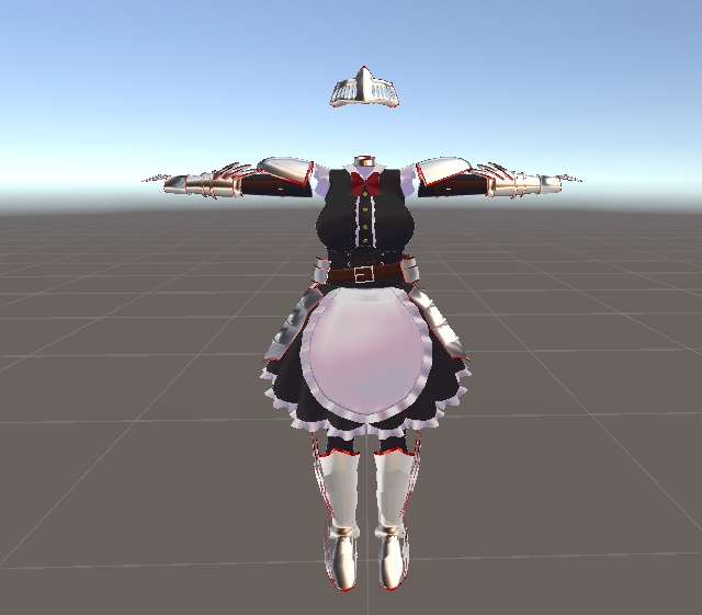 【無料】ティコ・ポプリ用 メイド騎士衣装