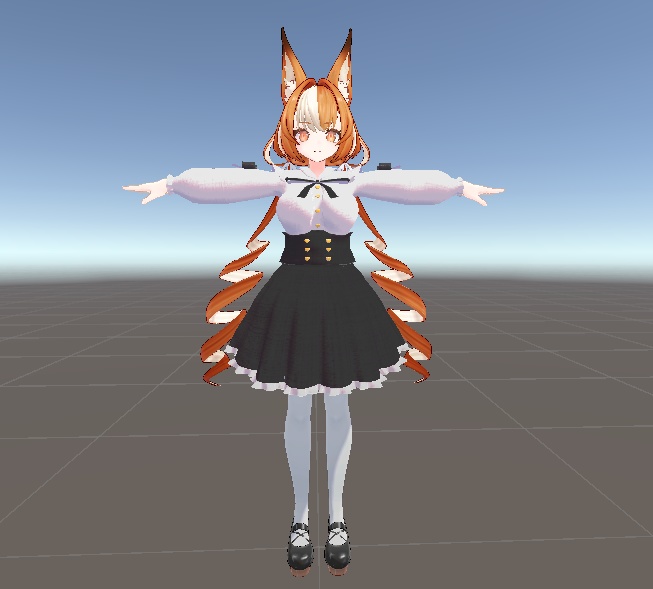 御咲ライネ対応 ガーリー系フリルとリボンの衣装