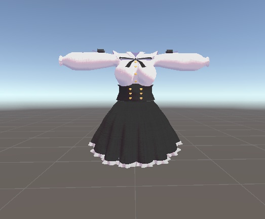 御咲ライネ対応 ガーリー系フリルとリボンの衣装