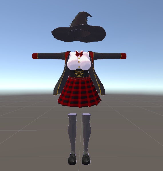 【無料】ティコ・ポプリ用 魔法学校制服風衣装