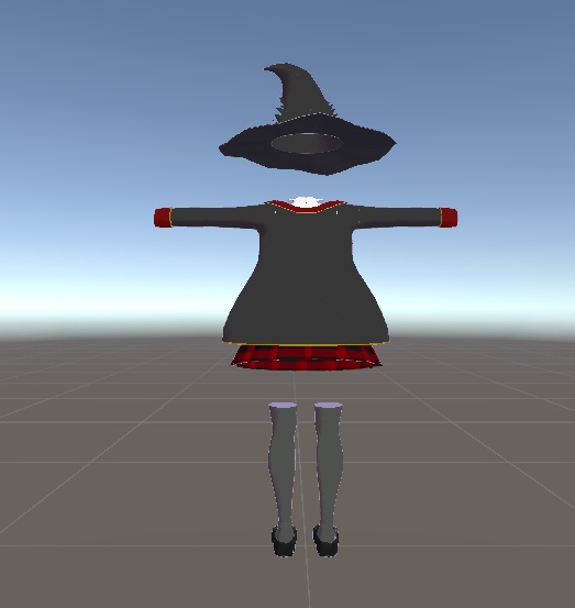 【無料】ティコ・ポプリ用 魔法学校制服風衣装