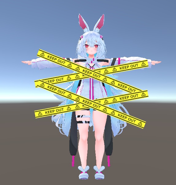 【VRChat用】KEEP OUTギミック 【Moduler Avatar対応】