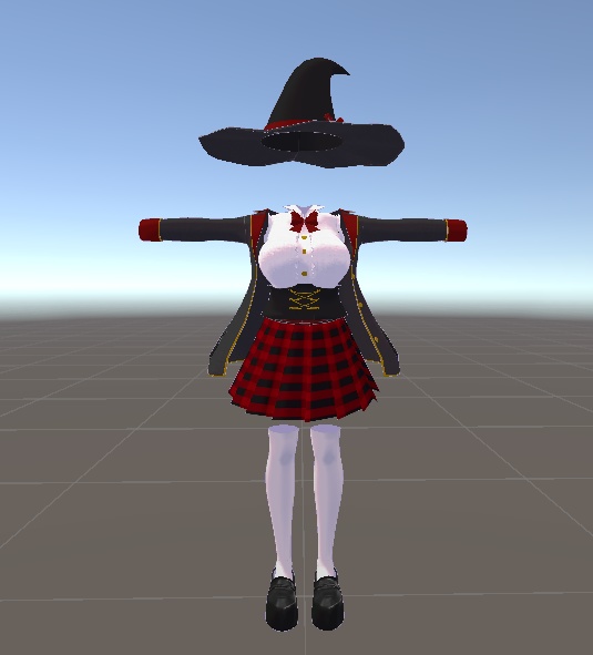 伊奈波かや対応 魔法学校制服風衣装