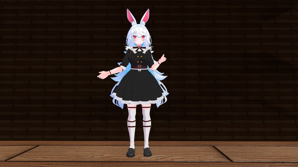 【無料】ティコ・ポプリ用 ベルトとフリルのガーリー系衣装