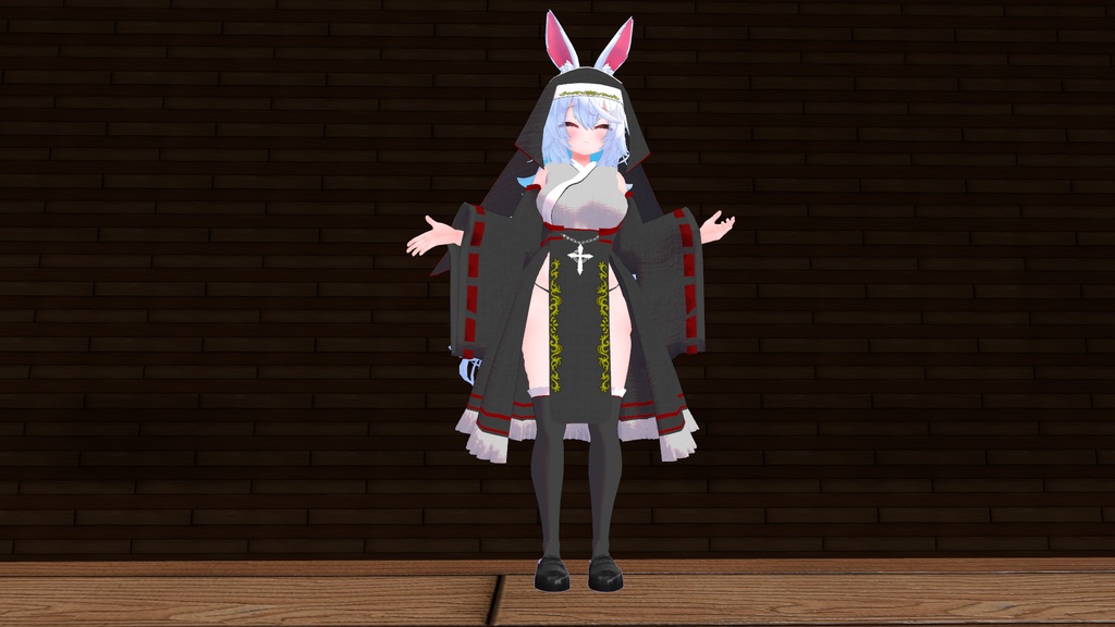 【無料】ティコ・ポプリ用 巫女シスター衣装