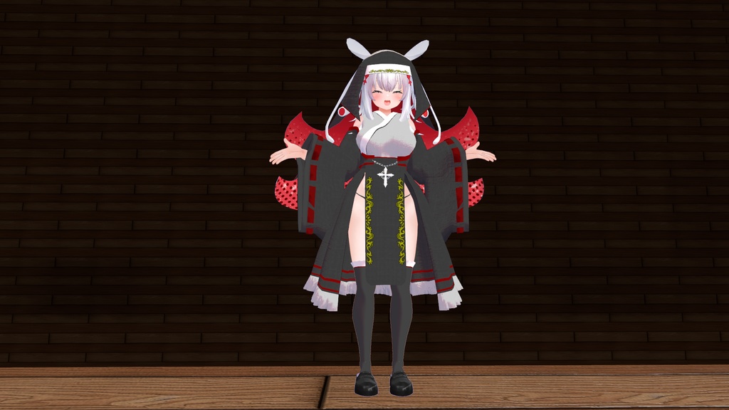 【無料】ティコ・ポプリ用 巫女シスター衣装