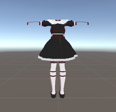 伊奈波かや対応 ベルトとフリルのガーリー系衣装