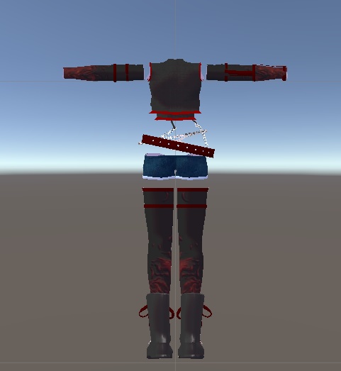 御咲ライネ対応 ホットパンツビキニスタイル衣装