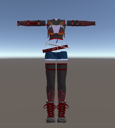 御咲ライネ対応 ホットパンツビキニスタイル衣装