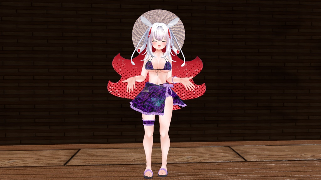 【無料】ティコ・ポプリ用 ミニパレオ付水着