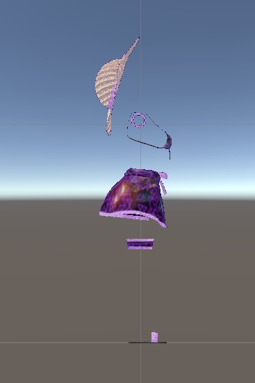 【無料】ティコ・ポプリ用 ミニパレオ付水着