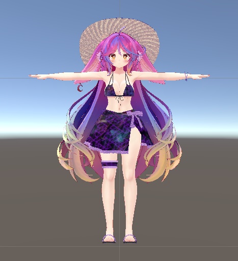 伊奈波かや対応 ミニパレオ付水着