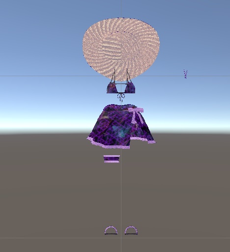 伊奈波かや対応 ミニパレオ付水着