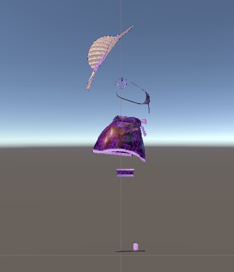 伊奈波かや対応 ミニパレオ付水着