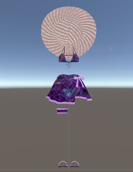 御咲ライネ対応 ミニパレオ付水着