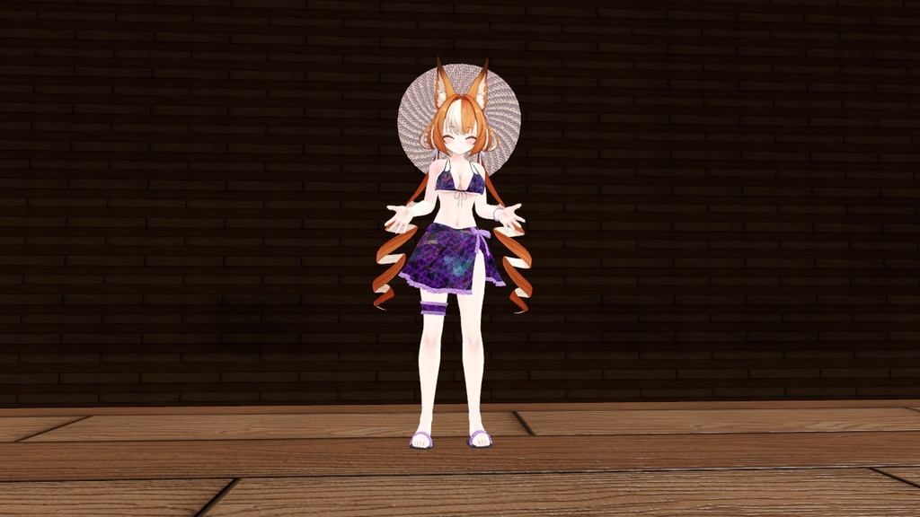 御咲ライネ対応 ミニパレオ付水着