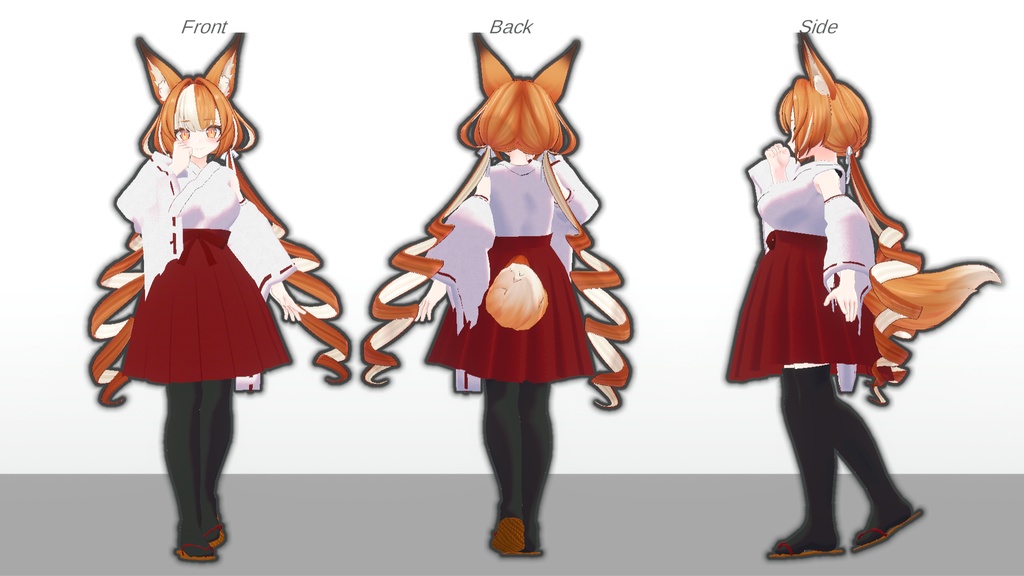 伊奈波かや・御咲ライネ対応 巫女衣装