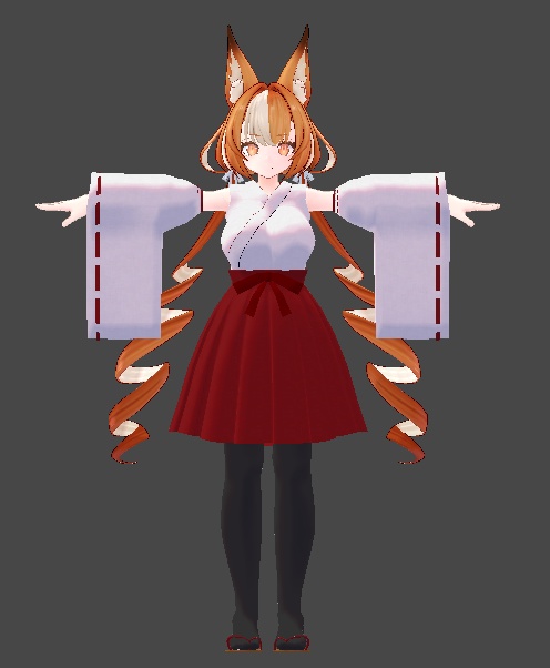 伊奈波かや・御咲ライネ対応 巫女衣装