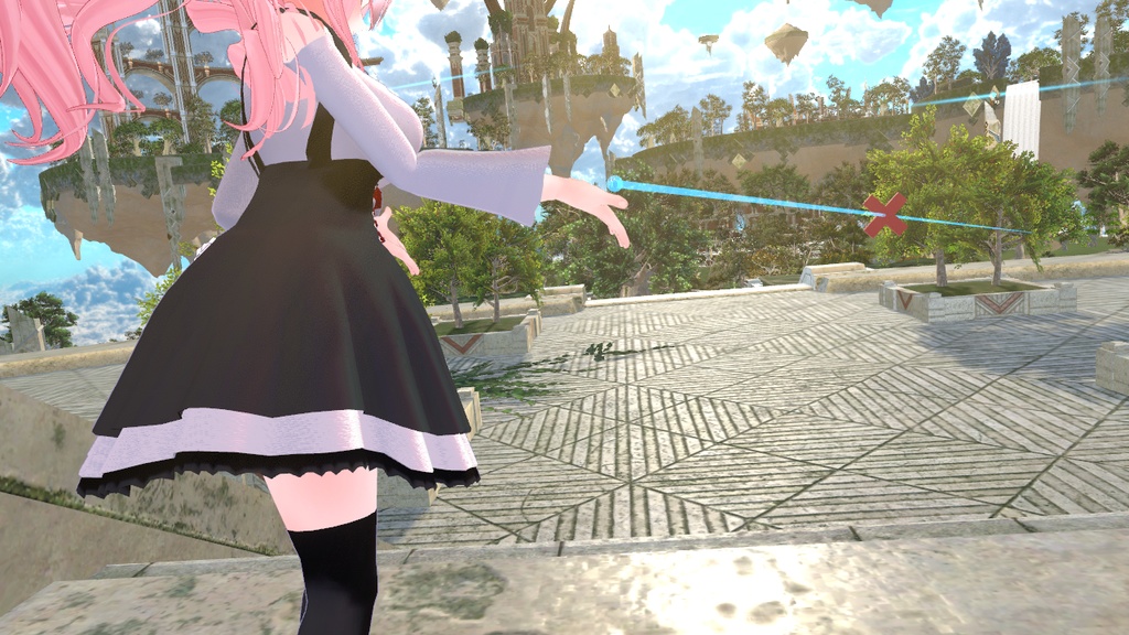 【VRChat用】指し示す光を放つネックレス【Moduler Avatar対応】