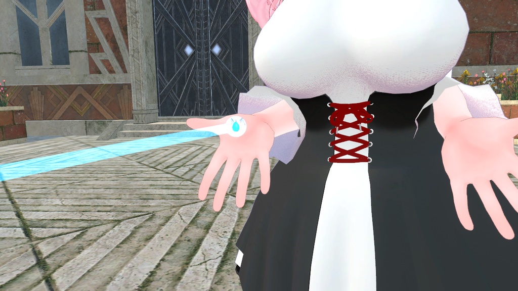 【VRChat用】指し示す光を放つネックレス【Moduler Avatar対応】