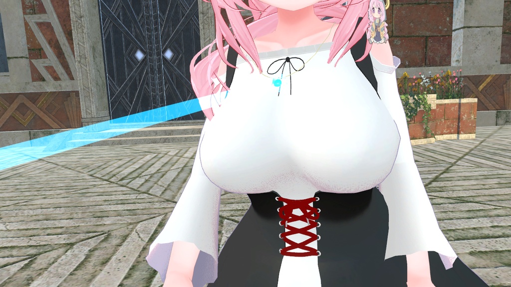 【VRChat用】指し示す光を放つネックレス【Moduler Avatar対応】