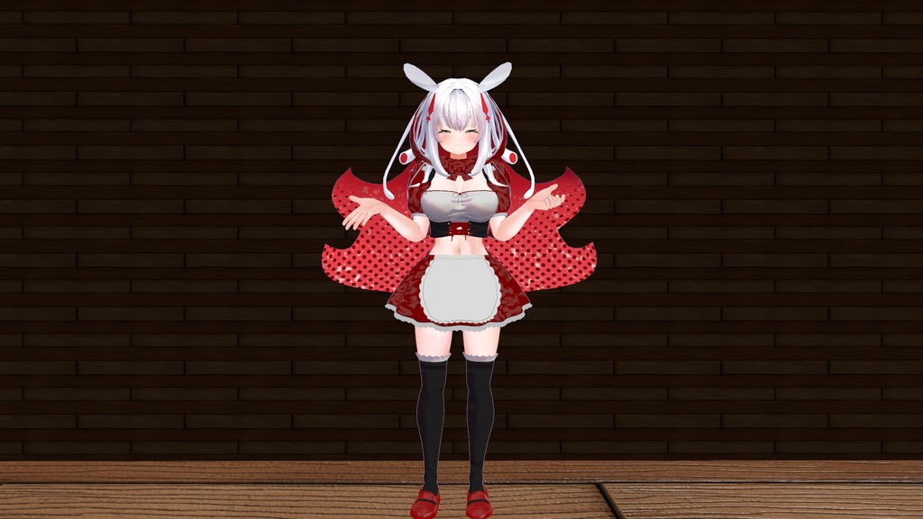 【無料】ティコ・ポプリ用 赤ずきん風衣装