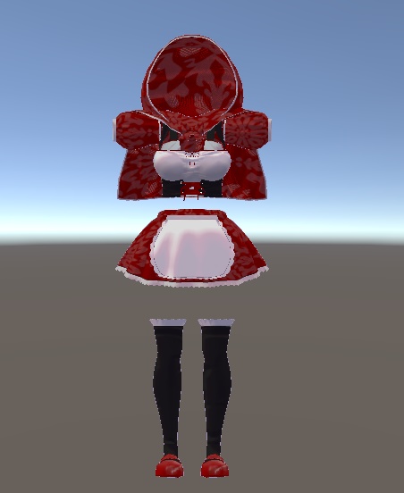 【無料】ティコ・ポプリ用 赤ずきん風衣装