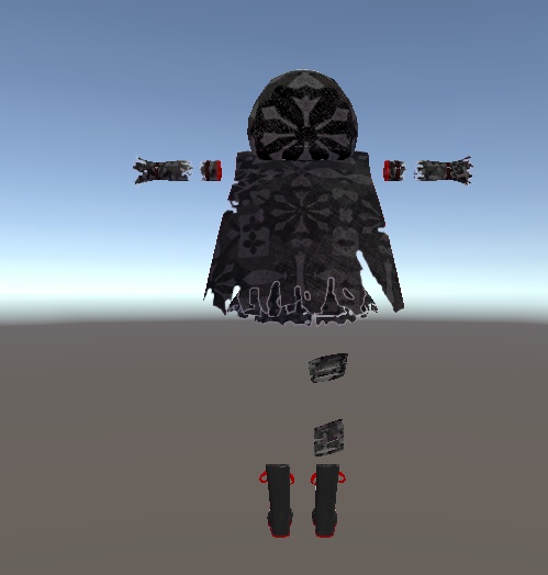 【無料】ティコ・ポプリ用 死神風衣装