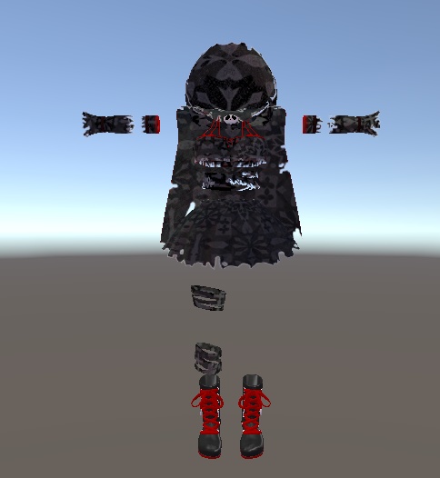 【無料】ティコ・ポプリ用 死神風衣装