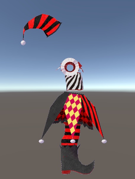 まりも対応 道化師風衣装