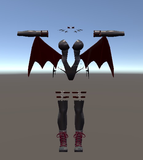 【無料】ティコ・ポプリ用 サキュバス風衣装