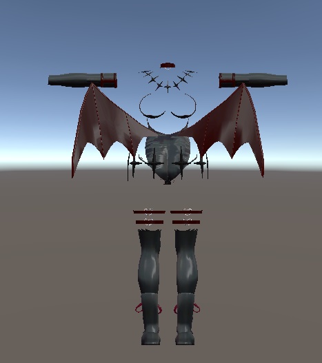 【無料】ティコ・ポプリ用 サキュバス風衣装