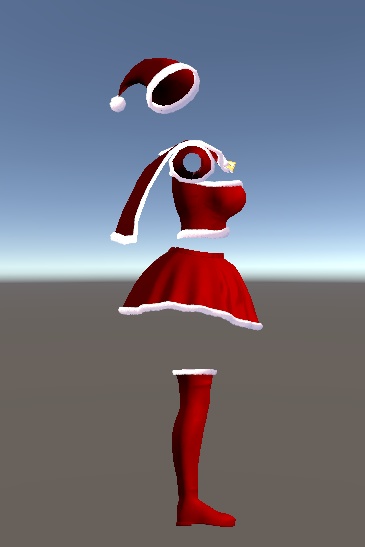 【無料】ティコ・ポプリ用 サンタ風衣装2024