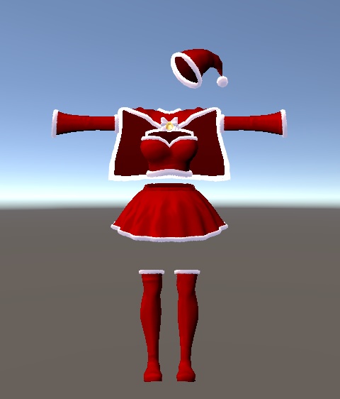 【無料】ティコ・ポプリ用 サンタ風衣装2024