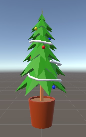 【無料】ローポリ風クリスマスツリー