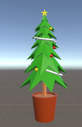【無料】ローポリ風クリスマスツリー