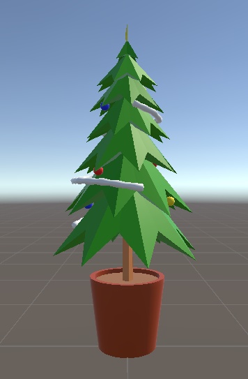 【無料】ローポリ風クリスマスツリー