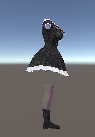 【無料】ティコ・ポプリ用 シスター風ワンピース