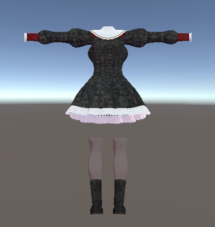 【無料】ティコ・ポプリ用 シスター風ワンピース