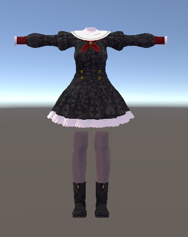 まりも・伊奈波かや・御咲ライネ対応 シスター風ワンピース衣装