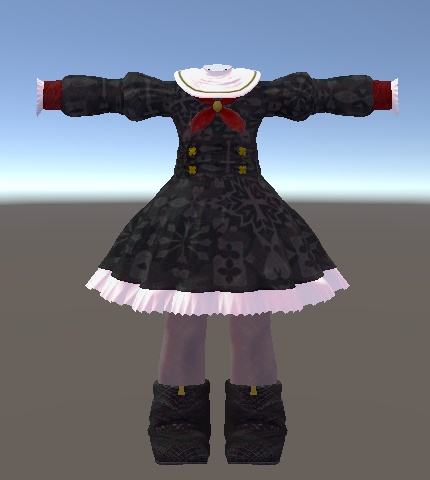 【無料】まめふれんず・ウルタラ対応 シスター風ワンピース