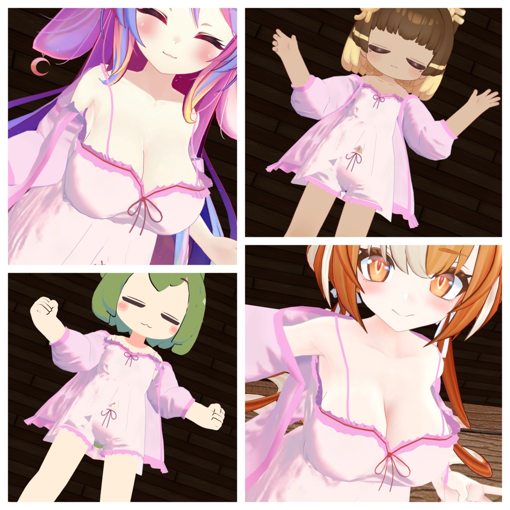 まりも・伊奈波かや・御咲ライネ・ウルタラ・ミルティナ対応 ナイトウェア