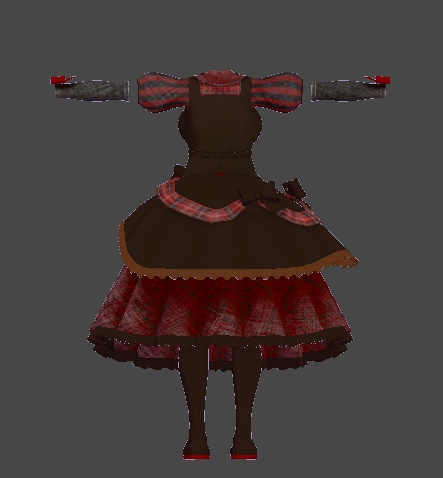 【無料】ティコ・ポプリ用 バレンタインドレス